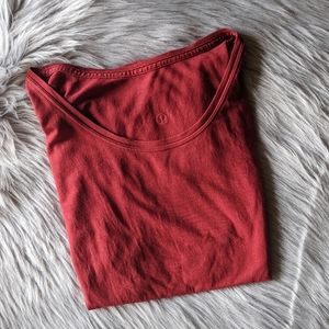 LULULEMON Red Pima Cotton Love Crew T-shirt